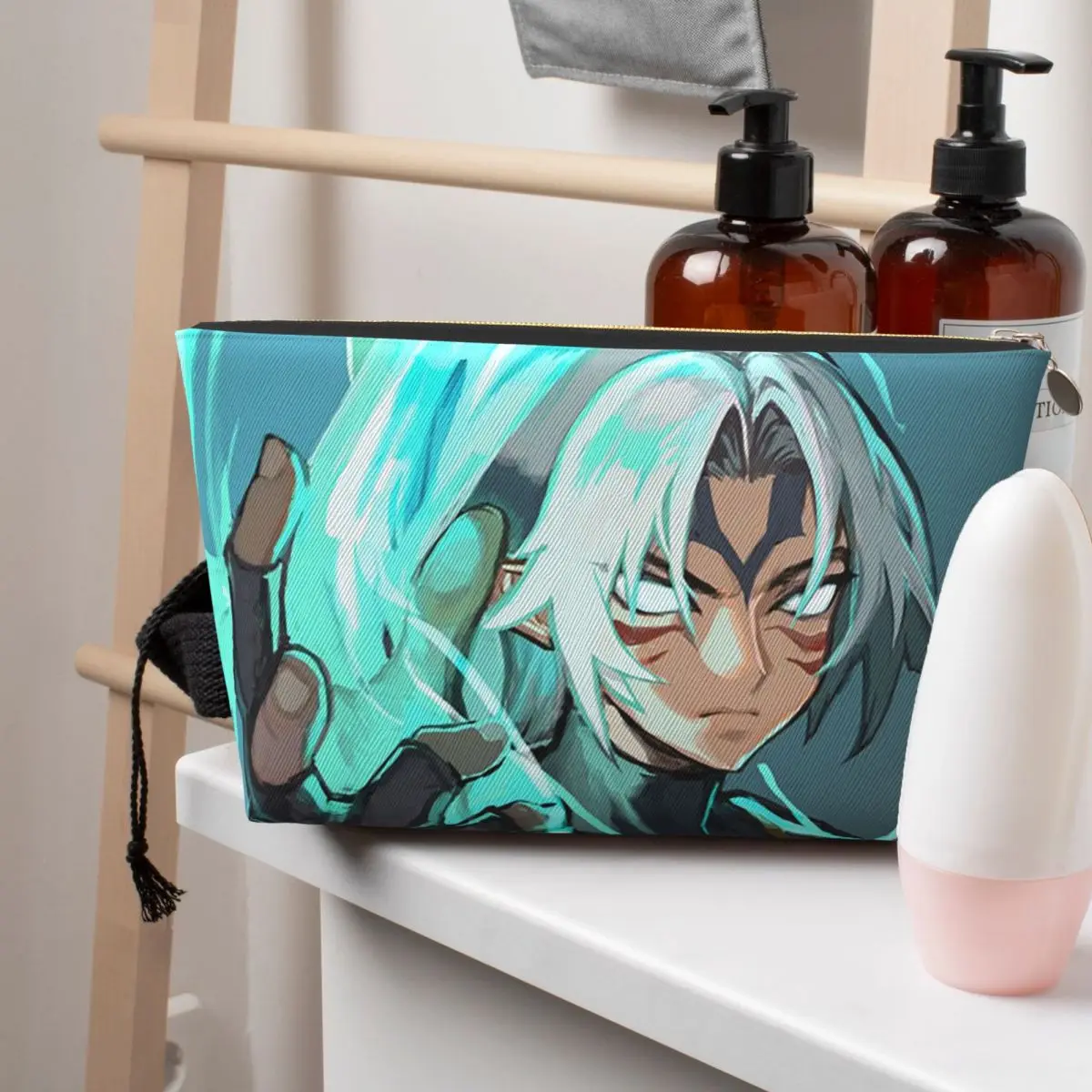 

The Legend Of Z-Zeldas Women Cosmetic Bag Travel Makeup Organizer Pouch Toiletry Storage Dopp Kit Case