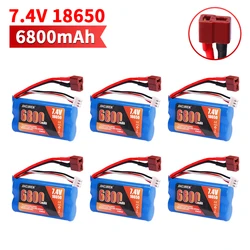 7.4V 6800mAh upgrade 18650 Lipo Battery for Wltoys 10428 /12428/12423 RC Car toy accessories For Wltoys 144001 A959-B A969-B Q46
