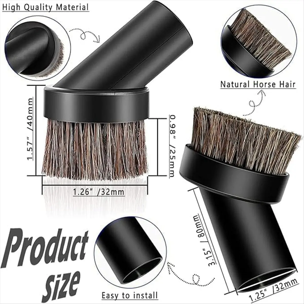 

Набор насадок для пылесоса, насадки для пылесоса, адаптер для влажной и сухой уборки 32-35 мм, насадка для пылесоса, гибкий щелевой инструмент