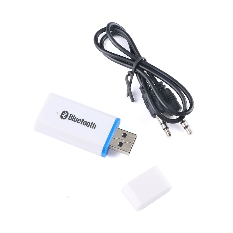 Bluetooth 5.0 Audio Receiver USB Car Adapter Wired to Bluetooth DIY Audio AUX Headset Can Talk