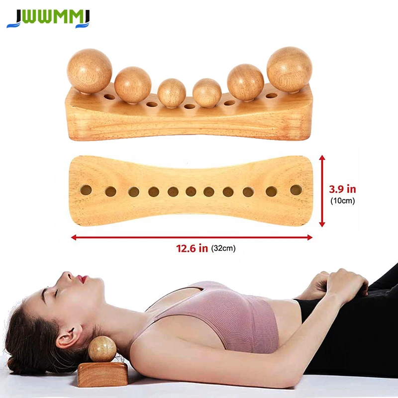 1pcs Wooden Fitness Equipment,Muscle Release Tools,Wood Therapy Massage Tools,Stretching and Balance Boards