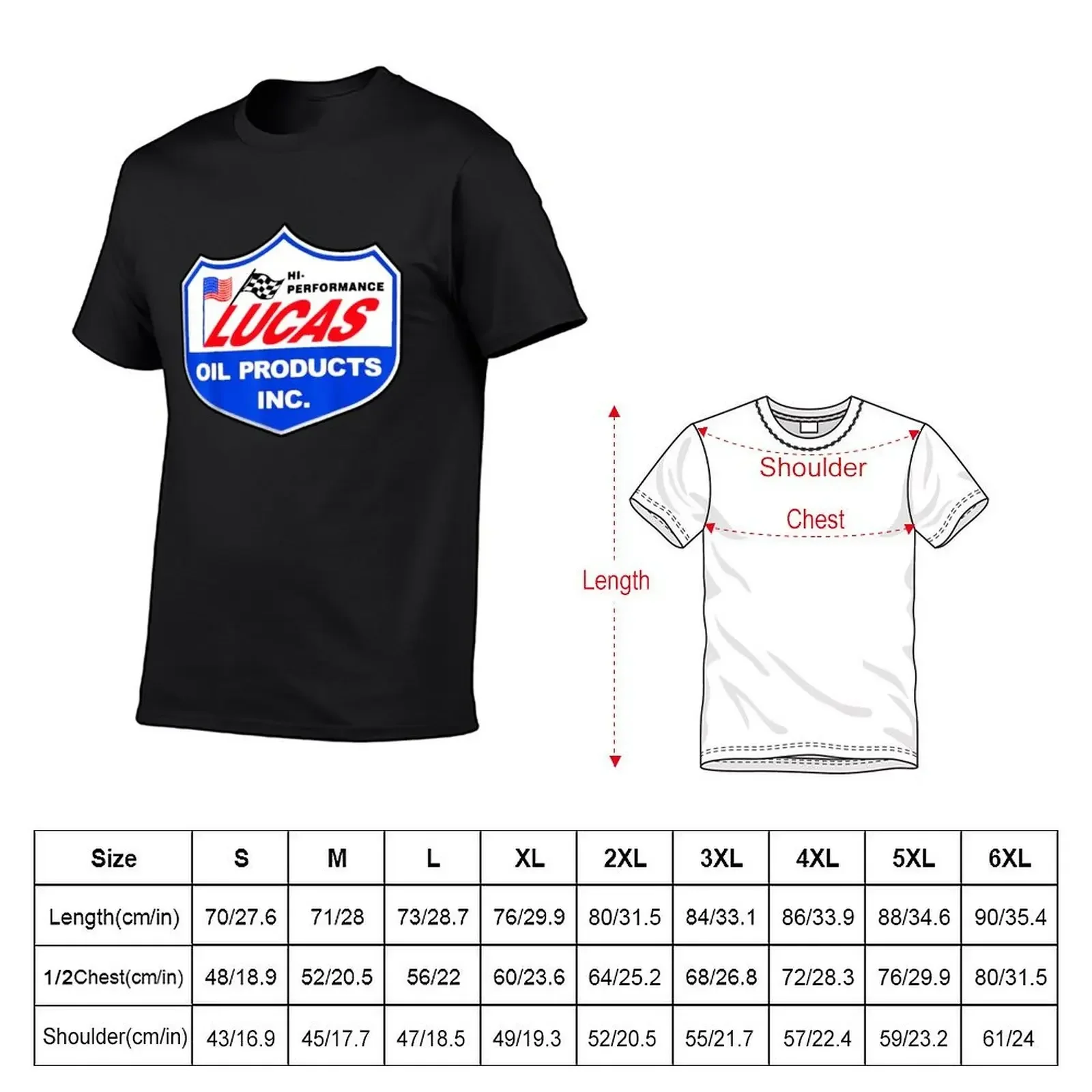 Lucas Oil Racing T-shirt sweat korean fashion T-shirts for men cotton