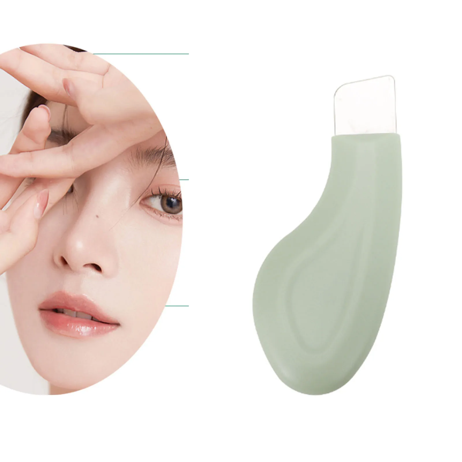 Facial Blackhead Removal เครื่องมือ Face Skin Scrubber จมูกทําความสะอาดลึกลบ Whitehead Acne มือถือ Beauty Care TOOL