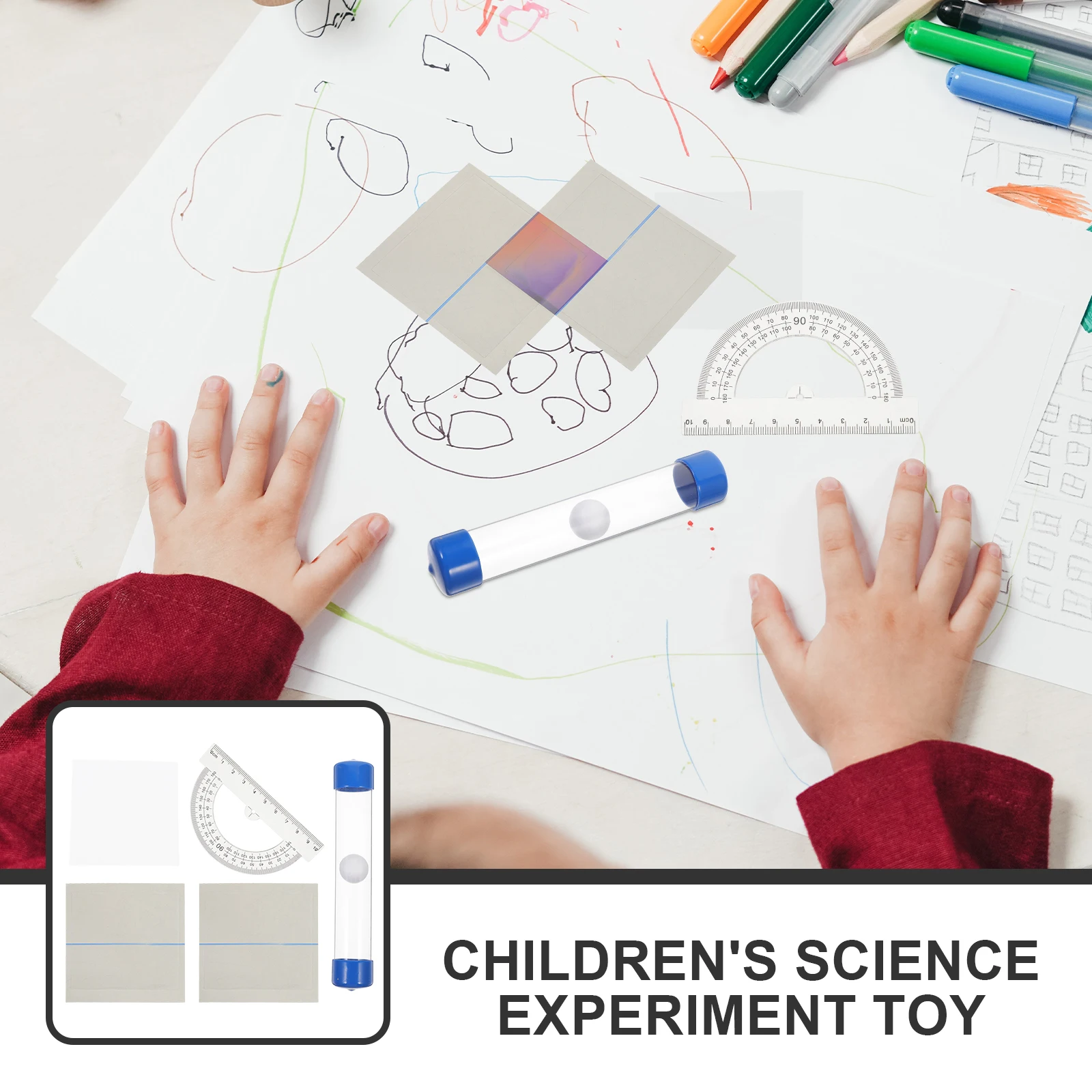

1pc Wall-Piercing Diy Science For Kids Scientific Experiment Stem Educational Plaything Manual Technology Invention Toddler