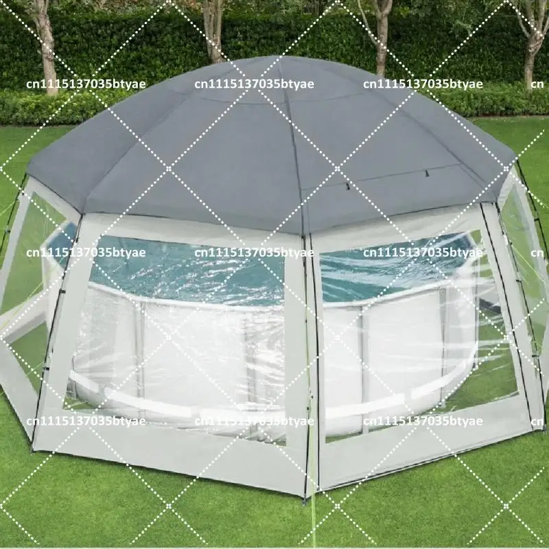 Thickened mesh round adult bracket pool outdoor large children's bracket pool fish pond family swimming pool