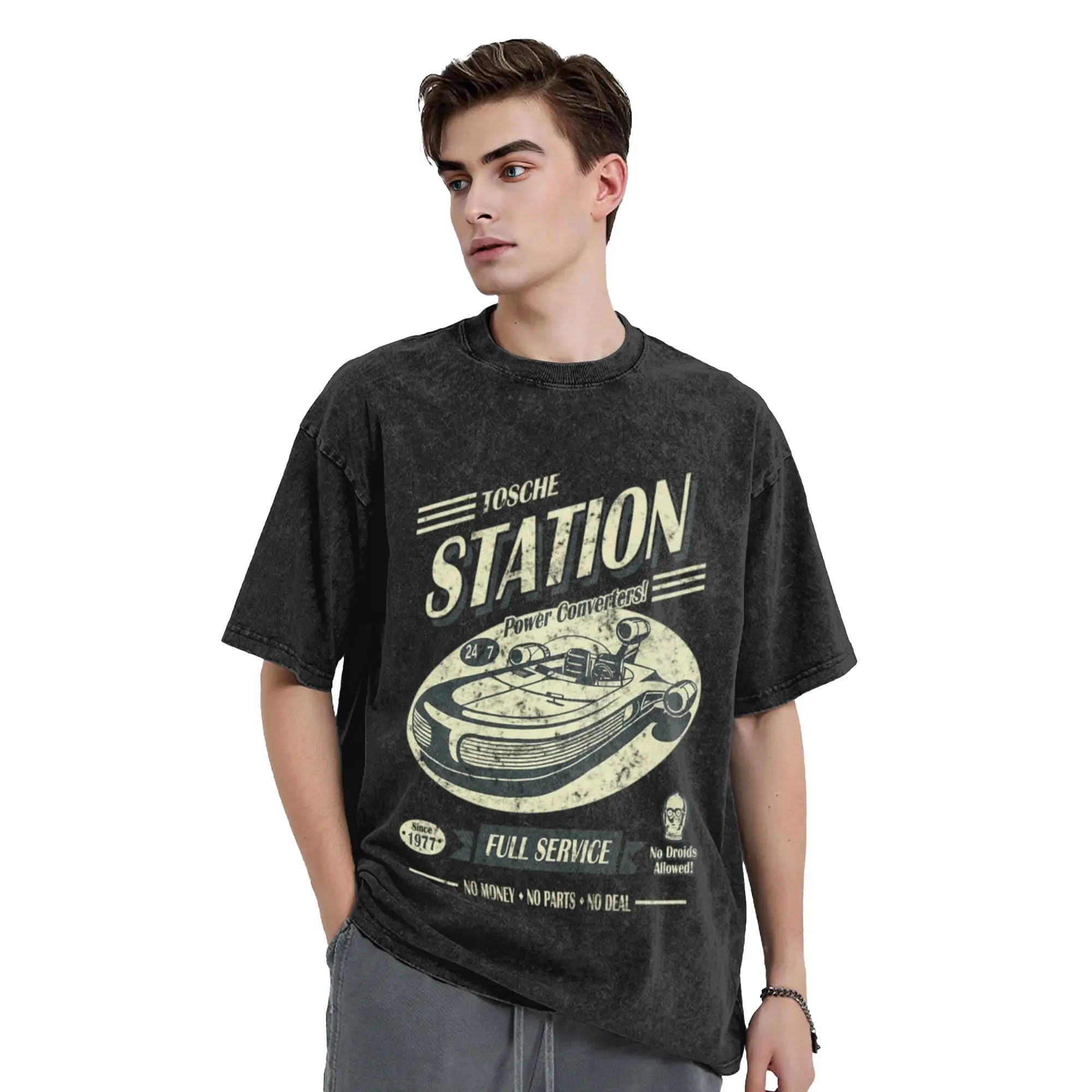 Tosche Station Classic Comfort A Vintage Oversized Cotton Unisex T-Shirts
