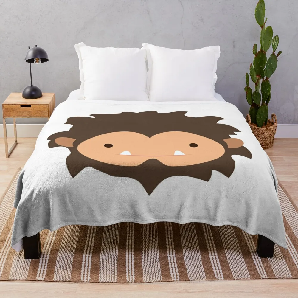 

Sneaky Sasquatch Big Head Throw Blanket Hairy Blankets Fluffy Shaggy Blanket Dorm Room Essentials