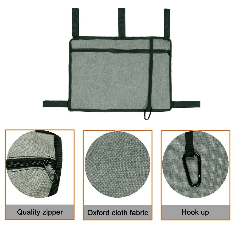 Large Capacity Walker Bag Cup Holder Included Adjustable Strap Walker Pouch Attachments Hands Free Storage Tote Bag For Walker