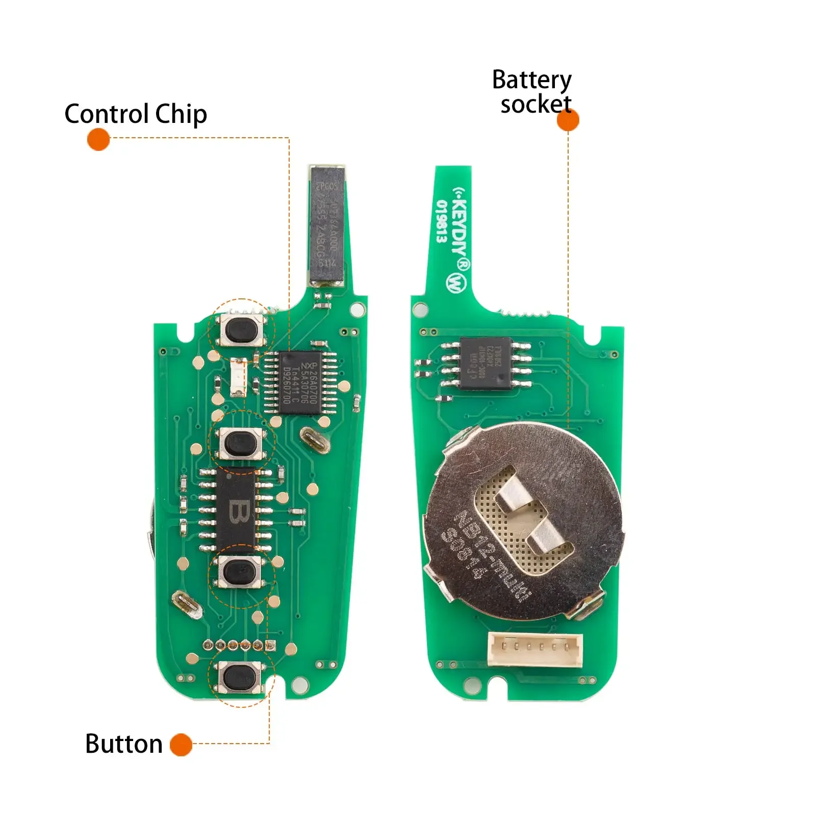 KEYDIY KD NB12-4 مفتاح تحكم عن بعد عالمي 3 + 1 أزرار لنوع فورد