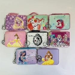 Disney Princess Anime Card Holder Cartoon Storage Bags Coin Wallet Handbag Kid Girl Birthday Gift