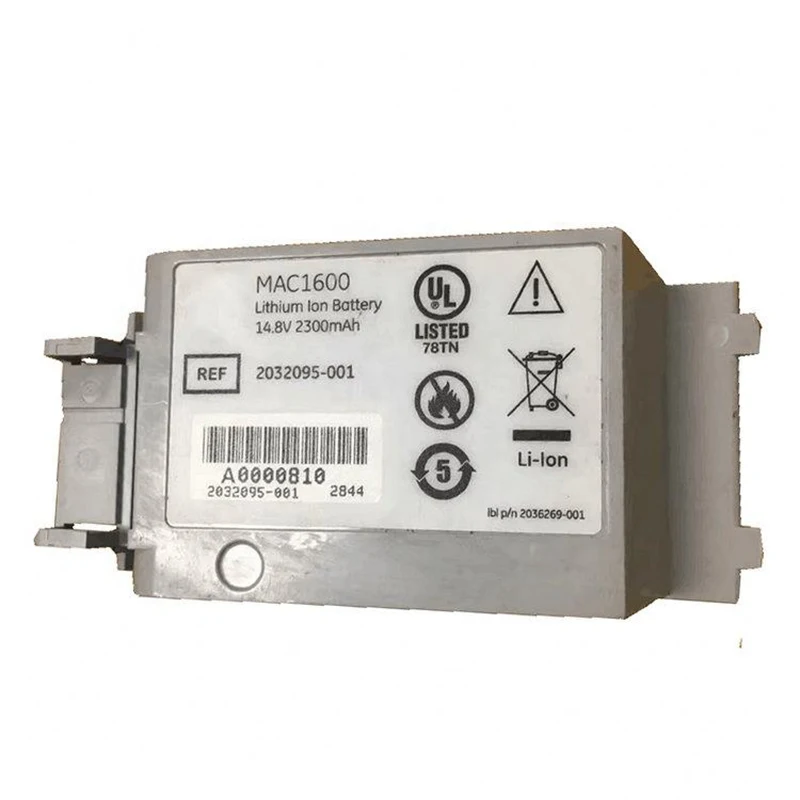 

For GE Battery 2032095-001 2035701001 MAC1600 MAC 1600 14.8 2300mAh LITHIUM ION for ECG Monitor