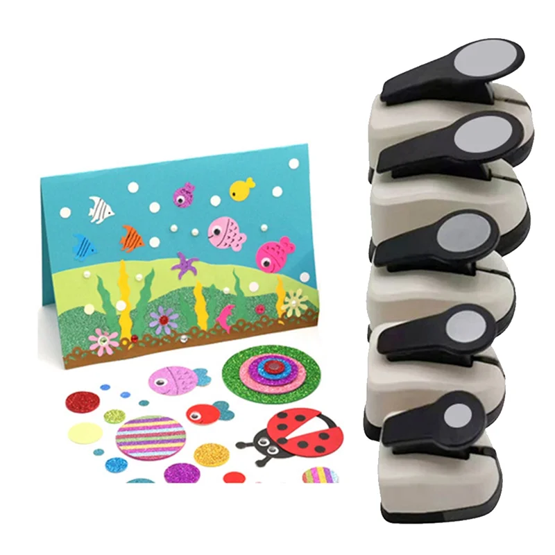 ABLK 1 комплект круглый дырокол для тиснения для детей DIY ремесло круговой дырокол 9/16/25/38/50 мм дырокол