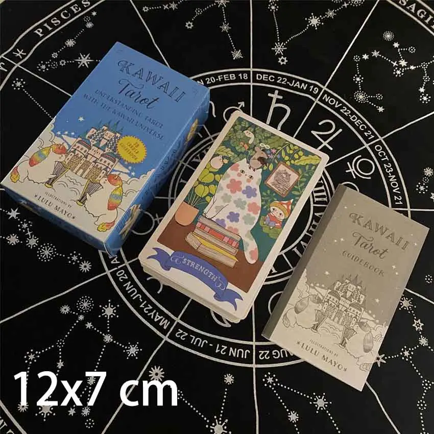 

12x7 см KAWAII Tarot карты бумажные ручные карточные игры