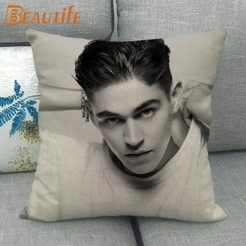 45X45cm Hero Fiennes Tiffin Pillow Cover Square Zipper Cotton Linen Fabric Pillow Cases Bedroom Home Decorative Boys Girls Gift