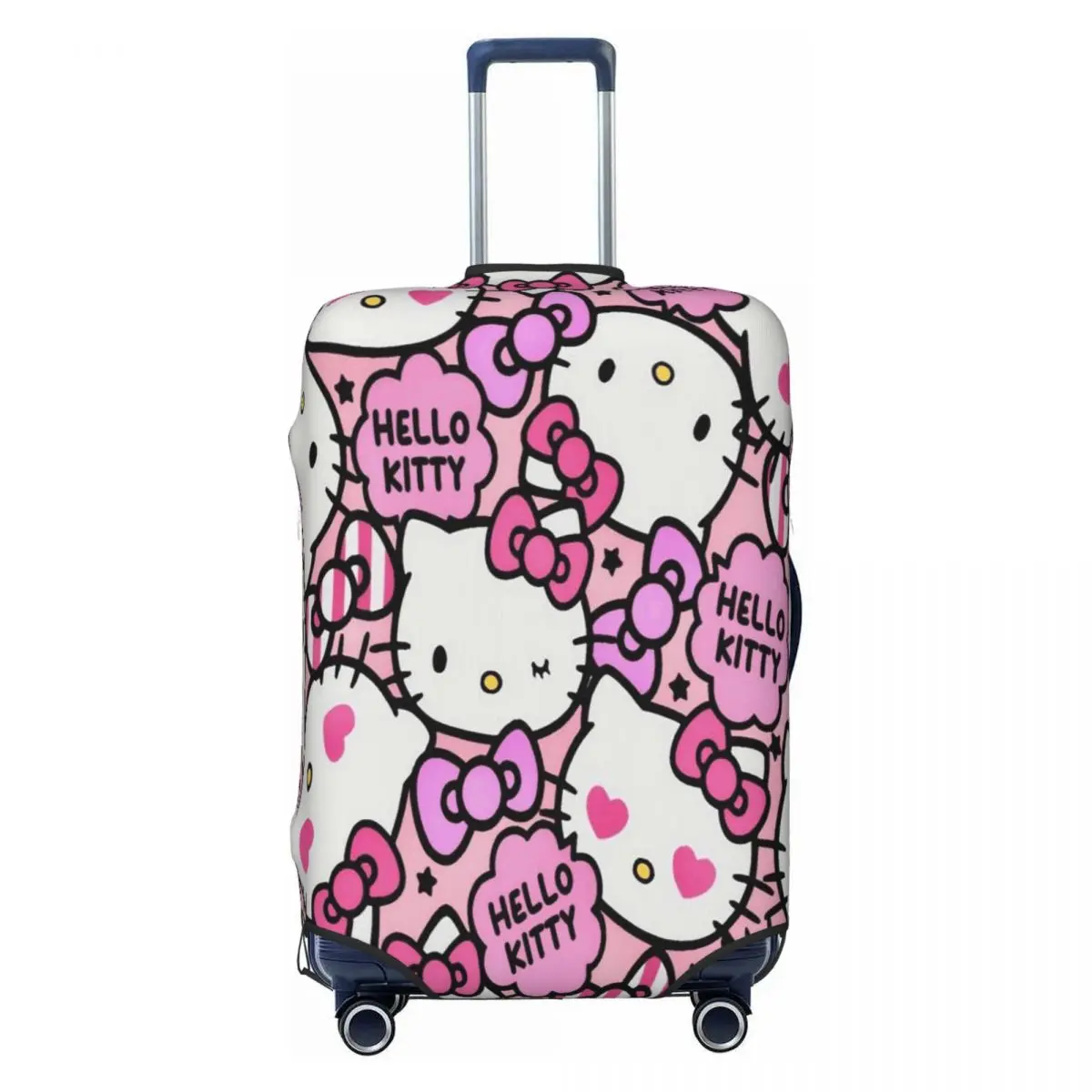 

Custom Hellos Anime Kittys Cartoon Travel Luggage Cover Washable Suitcase Cover Protector Fit 18-32 Inch