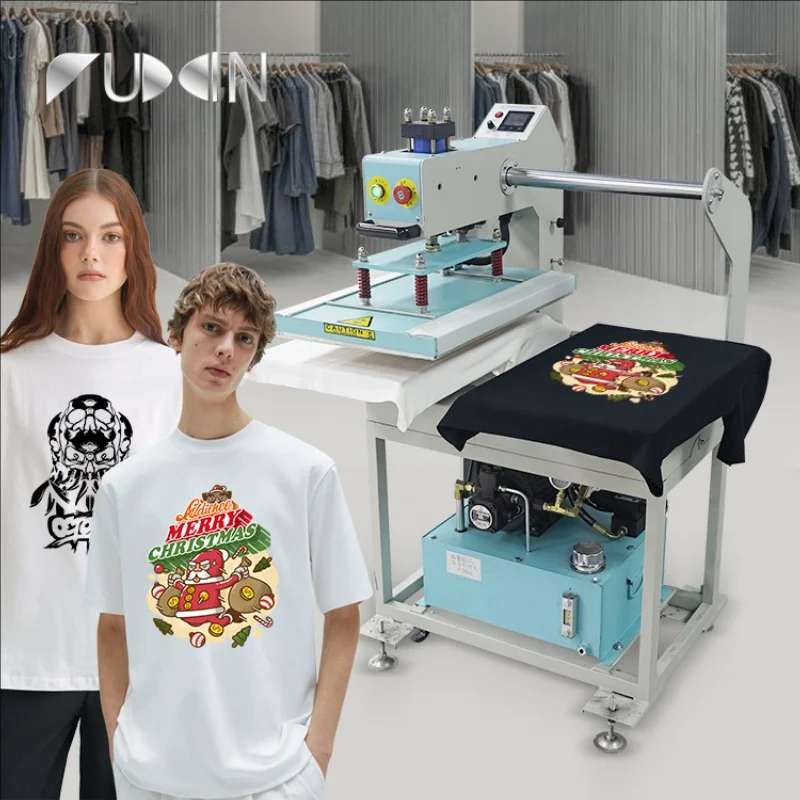 

All-in-One Double Station Heat Press Machine 40*40cm/40*60cm Semi-Automatic Hydraulic Tshirt Transfer Machine