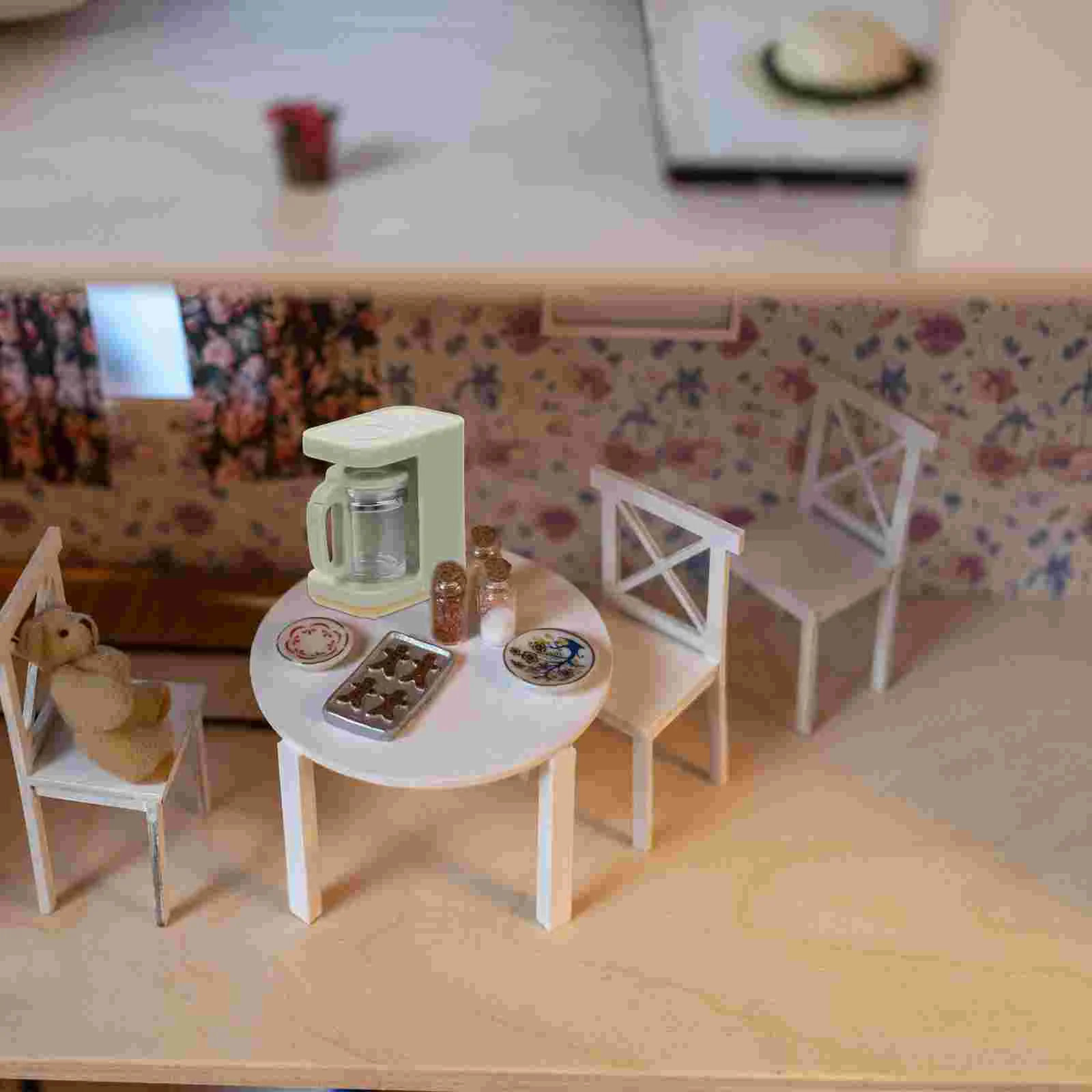 Modelo de máquina de café, Mini electrodoméstico de cocina, casa, pequeño fabricante, adorno, accesorios de decoración del hogar, suministro DIY en miniatura