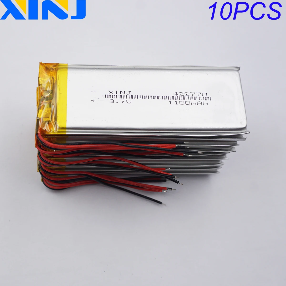 

10pcs 3.7V 1100mAh Replacement Rechargeable Li Lipo Battery ions 422770 For GPS Bluetooth Speaker DashCam Camera Moblie Phone