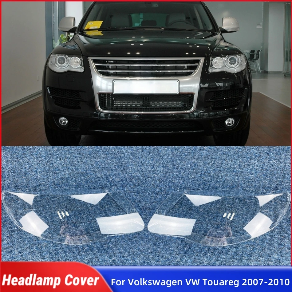 

For Volkswagen VW Touareg 2007 2008 2009 2010 Car Accsesories Lampshade Headlamp Car Front Headlight Lens Cover Lights Shell