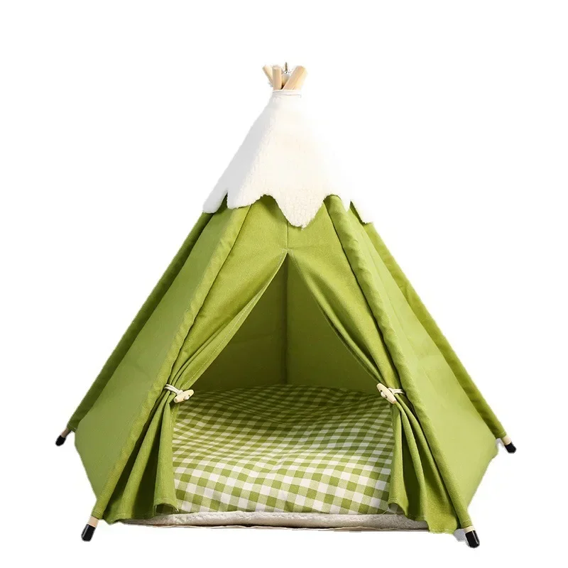 Pet tent cat litter cat bed tent room removable and washable small and medium dog litter