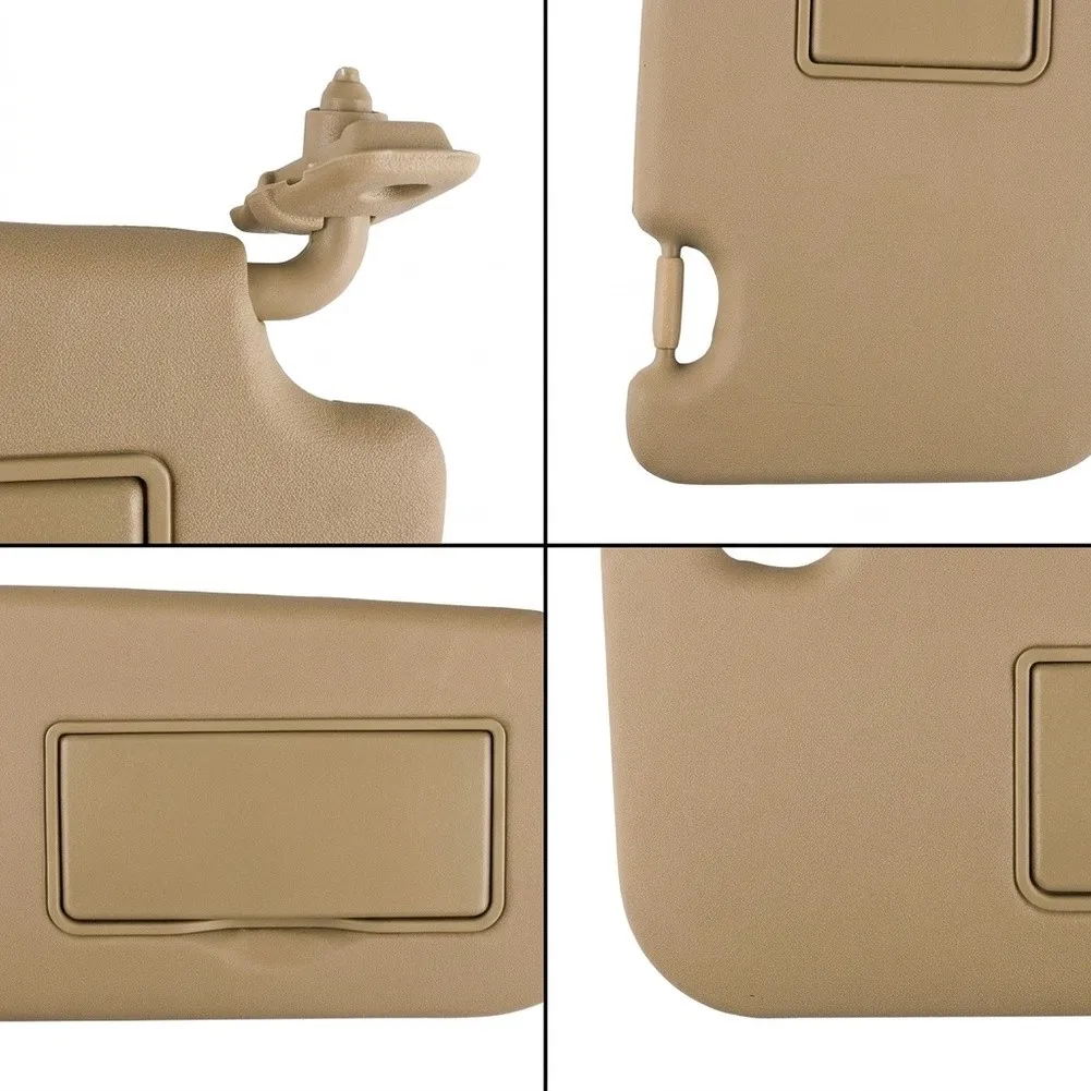 Passenger Sun Visor with Flip Mirror for Kia Sportage 2004-2010 Compatible with OE 8520103000 Exact Dimensions