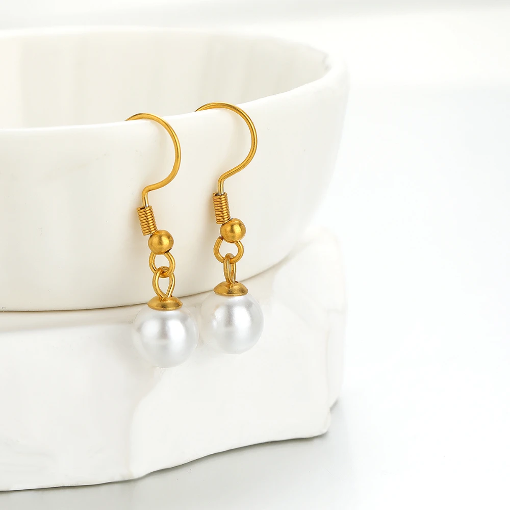 50pcs Stainless Steel Gold Color Plated Ear Wire Hooks Earrings Findings DIY Jewelry Earring Making Crafts Accessories 19*20mm