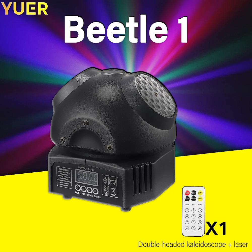 

YUER Новый 6x3W Beetle 1 луч лазерный стробоскоп DMX512 эффект светильник сцена для сцены производительности ночного клуба