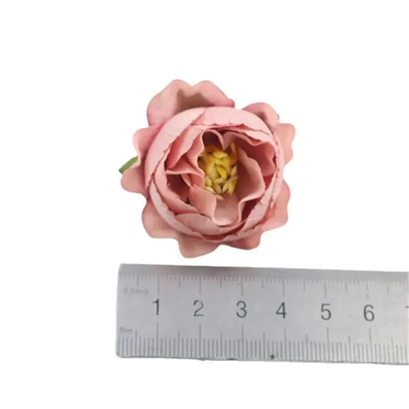 2010300010Simulated Rose Head Tea Bud Artificial Flower DIY Sen Series Handmade Ring Material Home Wedding Wall Set Decoration