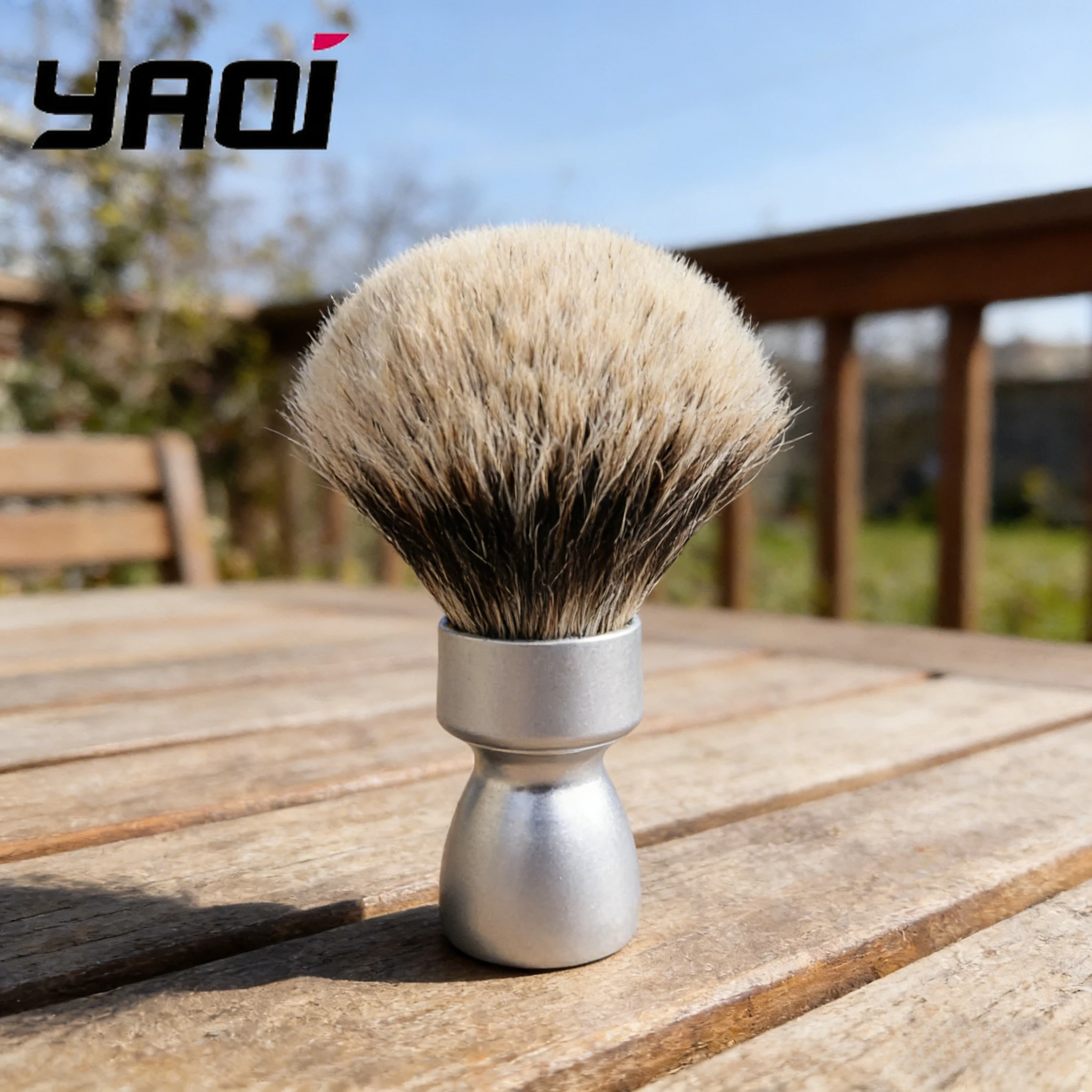 brocha-de-afeitar-yaqi-2026-cromada-mate-mango-metalico-de-alta-calidad-suave-y-duradera-esencial-para-el-cuidado-masculino