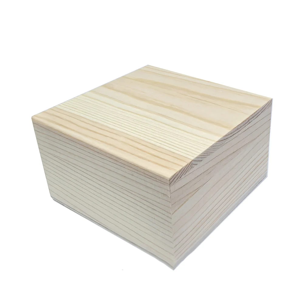 1piece Wooden Box Pine Upper And Lower Lid Storage Box Jewelry Collection Box Home Storage Wooden Box