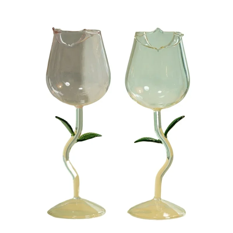 

*Nordic creative glass tall cold drink cup, high-value girls' red wine cocktail cup