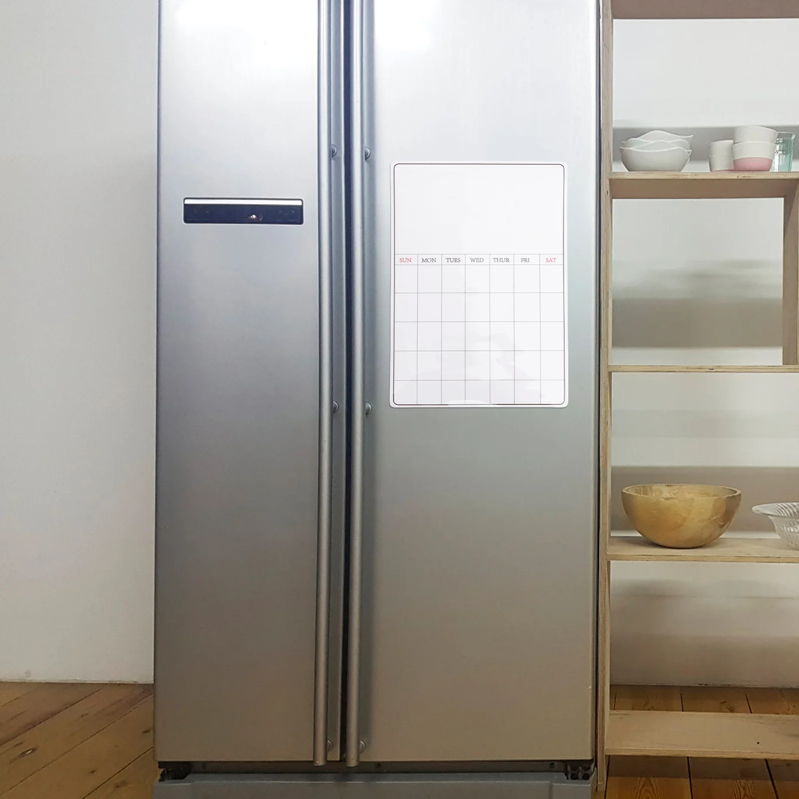 

2Pcs Magnetic Plan Board Erasable Writable Fridge Message Board Schedule Note Household Reminder Fridge Schedule