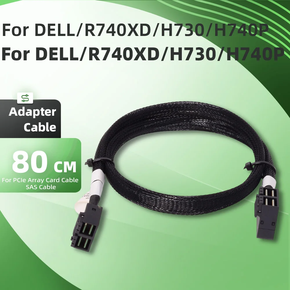 

Straight to Bend 80cm 8643 for DELL Dell R740XD Server SAS Adapter Cable SFF8643 8I Line H730 H740P Array Card for AI Server