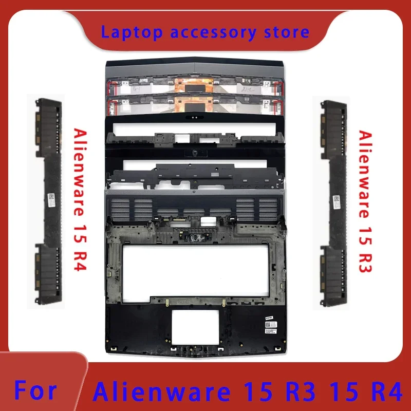 Original for Alienware 15 R3 R4 laptop LCD screen back shell, screen front frame hinge cover, palm rest bottom shell ABCDE Cover