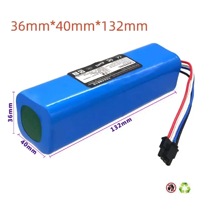 8800mAh for Dreame F9 D9 L10Pro/PLUS S10pro S20 X10 X20 P2008/P2026/P2150-4S2P-MMBK RLS6LADC/2 RLS92CE Sweeping Robot Battery