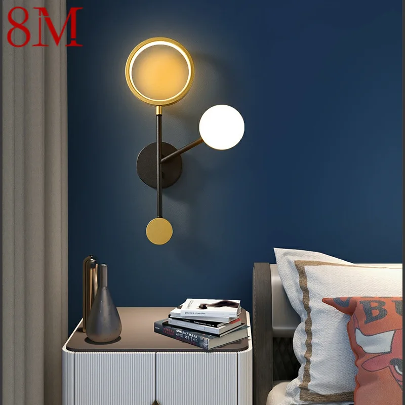 

8M Modern Wall Lamps LED Simple Creative Design Vintage Aluminum Sconce Lights For Home Living Room Bedroom Decorative