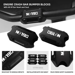 For Honda NX-190 NX190 NX 190 25mm Motorcycle Engine Crash bar Protection Bumper Decorative Guard Block
