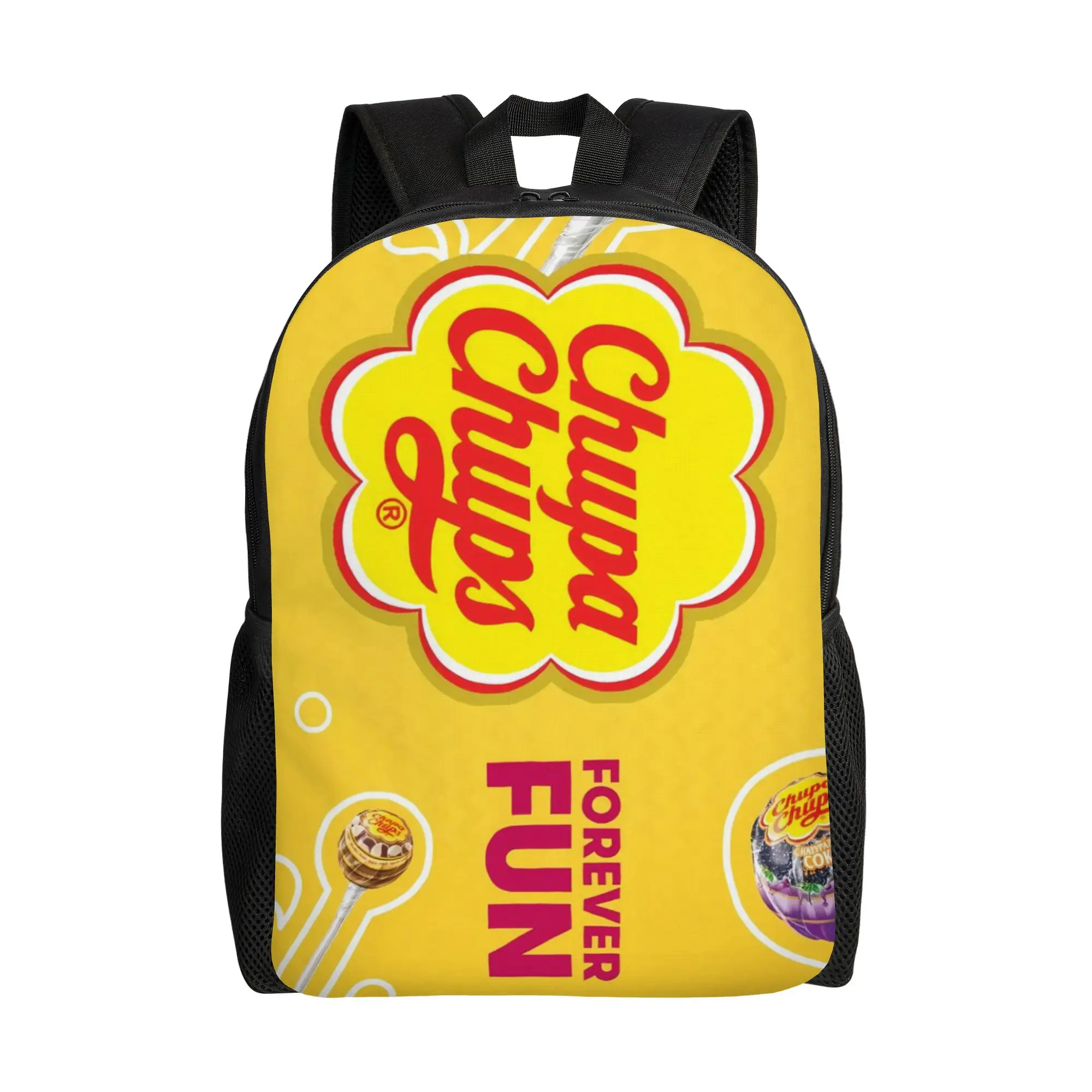 

Back to school season Fashionable FUN 4 Knapsack Chupa Chups Students Daypack Backpack