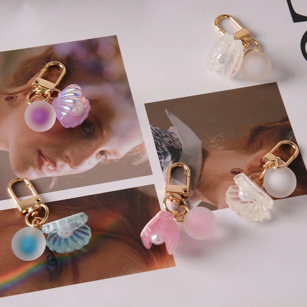 حافظة سماعات أذن مع صدف لؤلؤي لأجهزة Apple AirPods مع حافظة شحن لاسلكية (2019) / AirPods مع علبة شحن (20