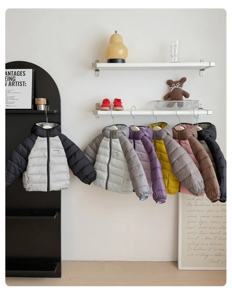 Kinder-Daunenjacke aus verdickter Baumwolle, wasserdicht, koreanische Version, kurzer Outdoor-Mantel für Jungen und Mädchen, bequemes „Bread“-Design – Detail 17