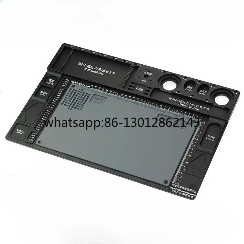

Multifunctional mobile phone repair platform High temperature and anti-static welding workbench Microscope base with rubber pad