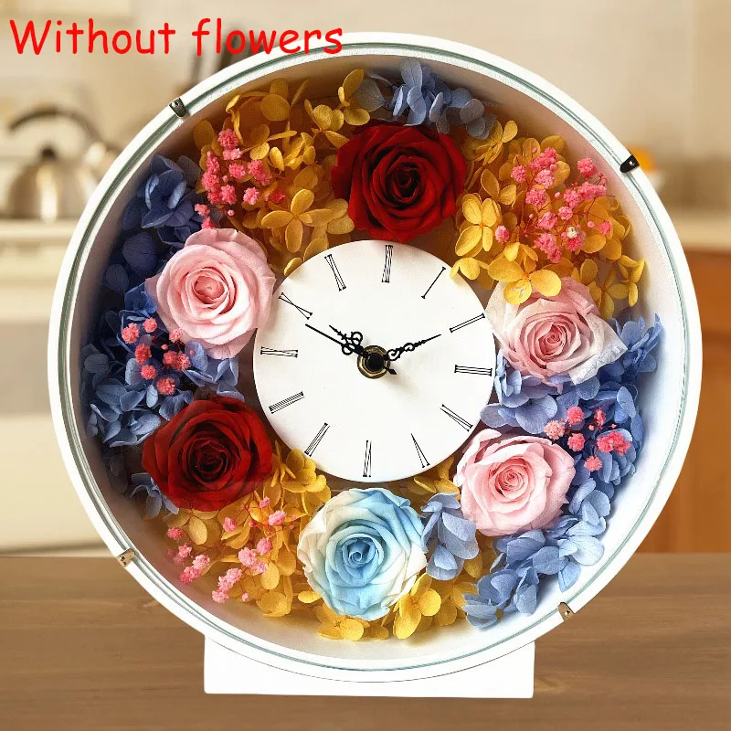 Creative Nordic Silent Wall Clocks Solid Color Round Living Room DIY Wall Clock Small Dial High-quality Modern Simple Home Decor