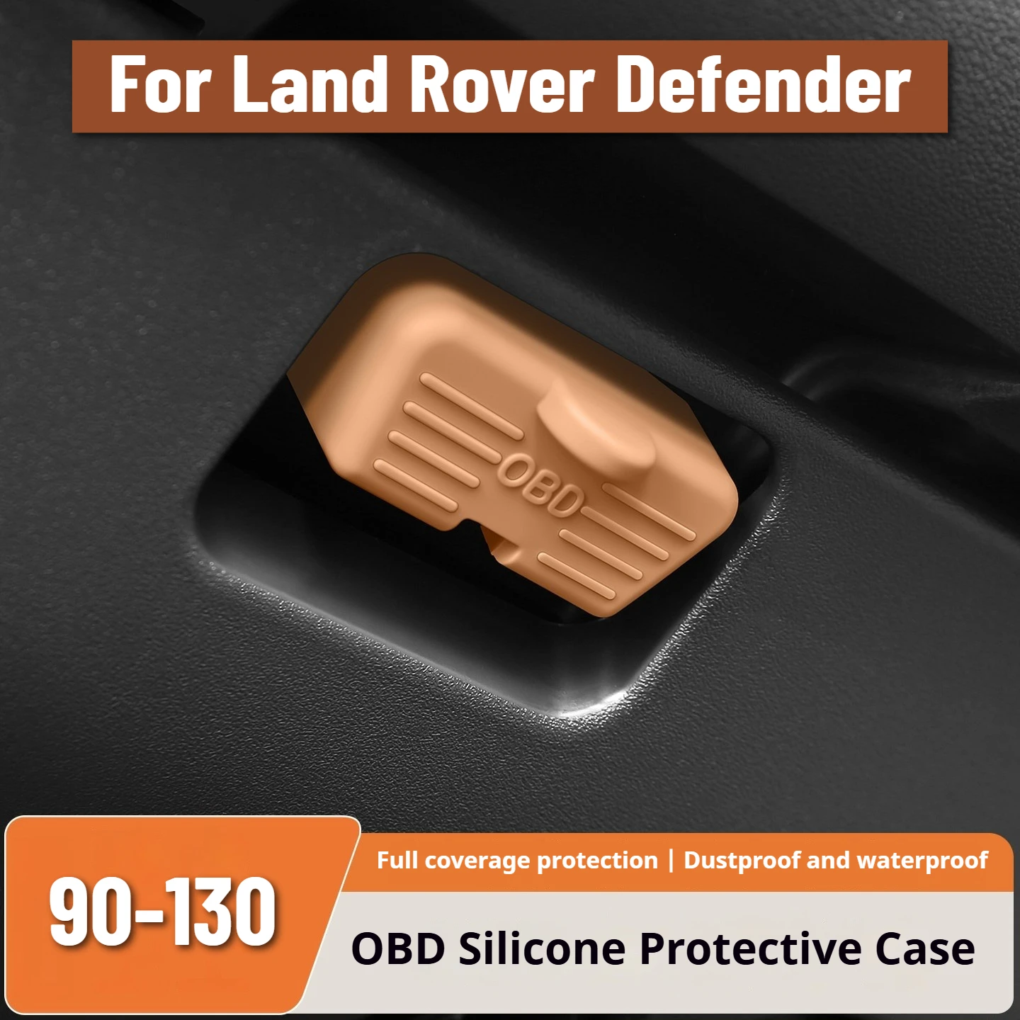 For Defender 90 110 130 2020-2026 OBD Port Cover Silicone Diagnostic Connector Protector Dust Cap