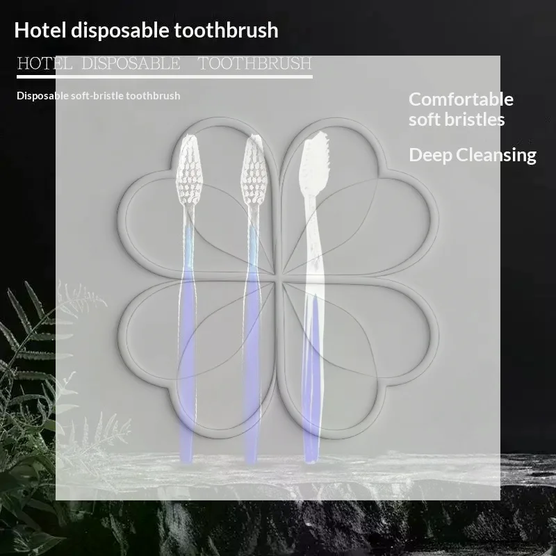 Disposable Travel Toothbrushes Soft Bristle 30 Count Individually Wrapped Portable Toiletries for Business Trips Hotel