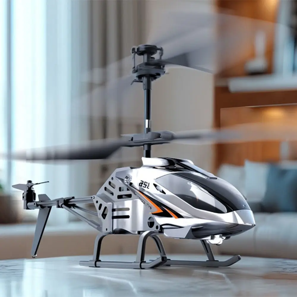 

Metal Alloy RC Helicopters Silver Red Pink 3.5 Channels Flying Helicopter Toy USB Charging Rechargeable Remote Control Plane