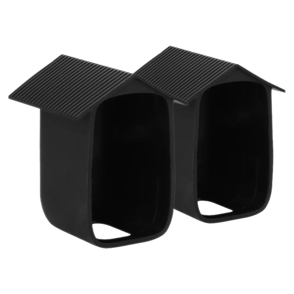 قطعتان من أغطية كاميرا الأمان المقاومة للماء في الهواء الطلق، حافظات حماية مقاومة للعوامل الجوية، درع المطر متوافق مع زاوية واسعة شفافة من Eufy