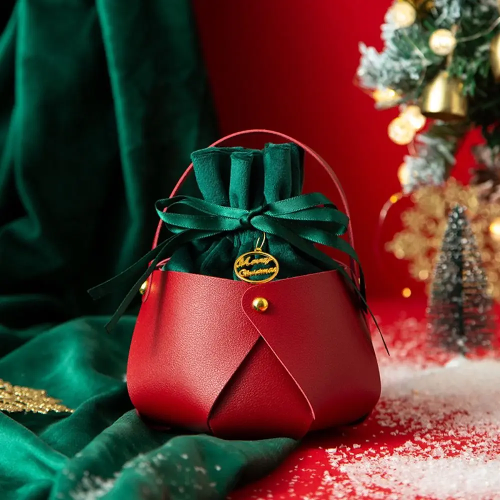 Ornament For Children  With Handle Christmas Decoration Christmas Present Bag Candy Bag Gift Pouch Material Package