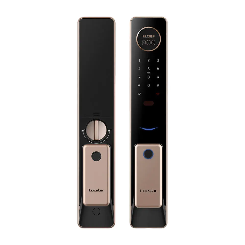 TUYA Smart Lock Fingerprint Facial Vein & Face Recognition Anti-Theft Door Lock for Wood & Aluminum Door Wi-Fi Connectivity
