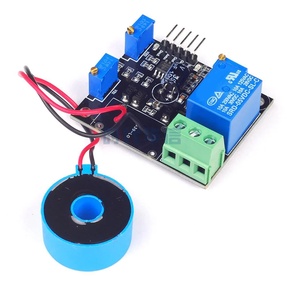 Módulo de sensor de detección de corriente, detección de CA/cortocircuito, salida de conmutación de 50A y 5V