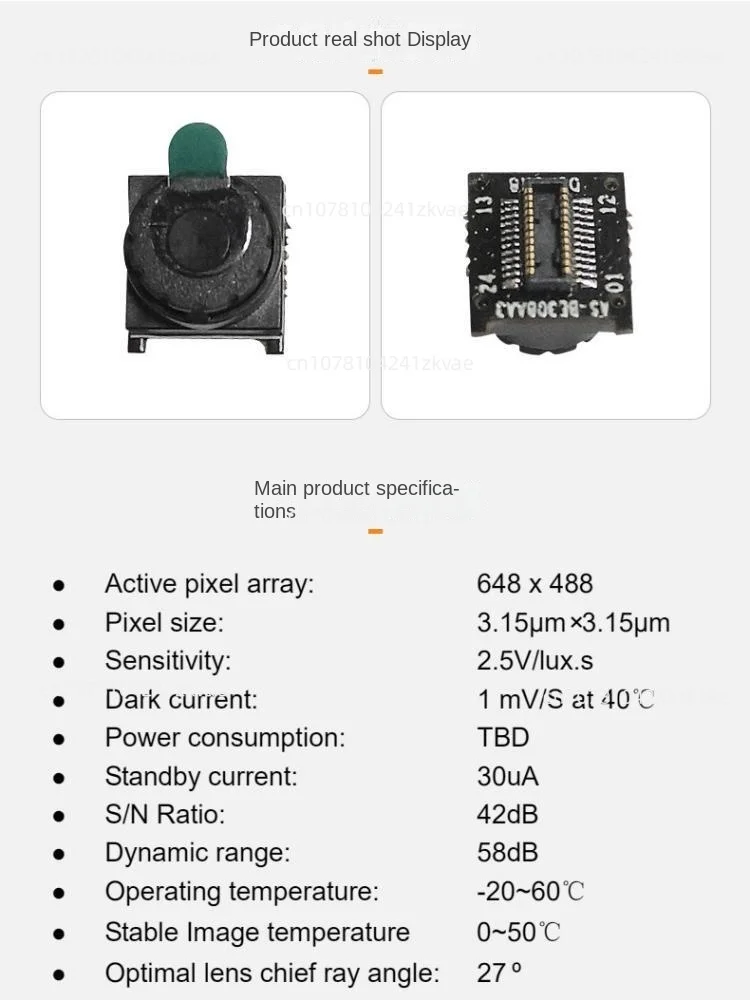 VGA 300,000 pixel BF3A03 Mini dvp camera module with ISP YUV 8x8mm PCB.